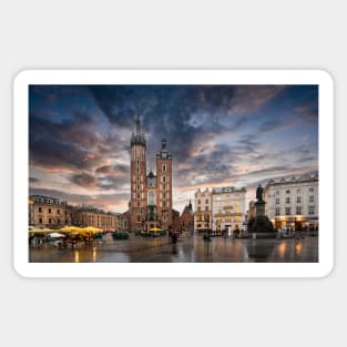 St Mary's Basilica (Mariacki Church in Krakow, Poland Sticker